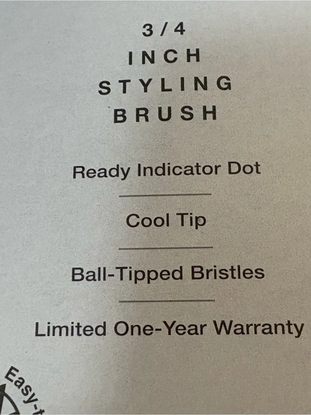 BNIB Conair 3/4 inch styling brush cool tips ready indicator dot ball tipped bri